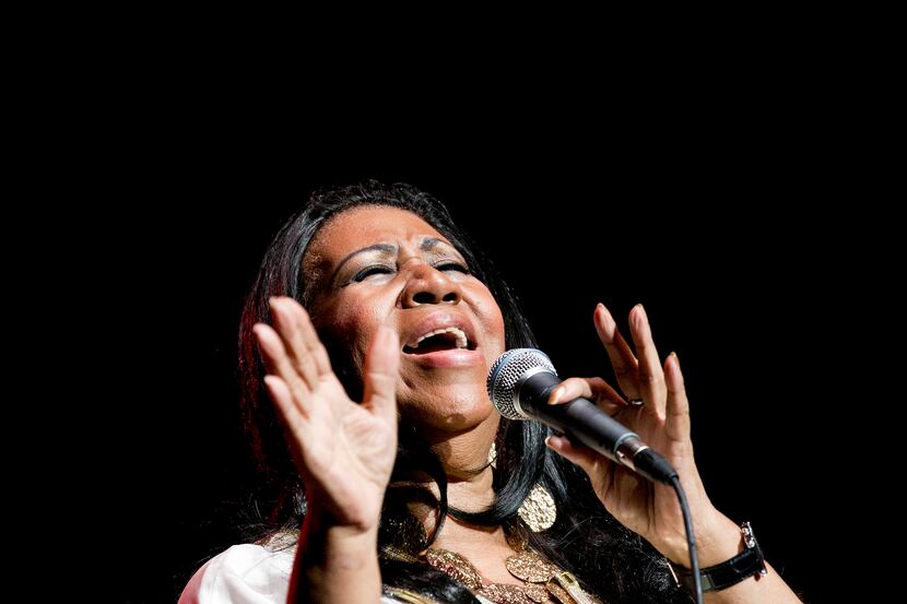 Aretha Franklin performs at the Jones Beach Theater in Wantagh, N.Y., July 27, 2011. 