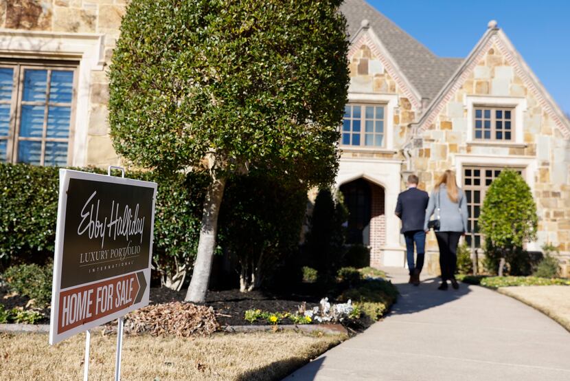 People attended an open house on Jan. 17 in Colleyville.