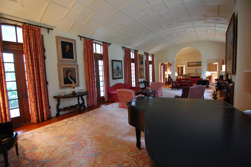 
Grand Salon in the Main House at the King Ranch, as it looks now.

