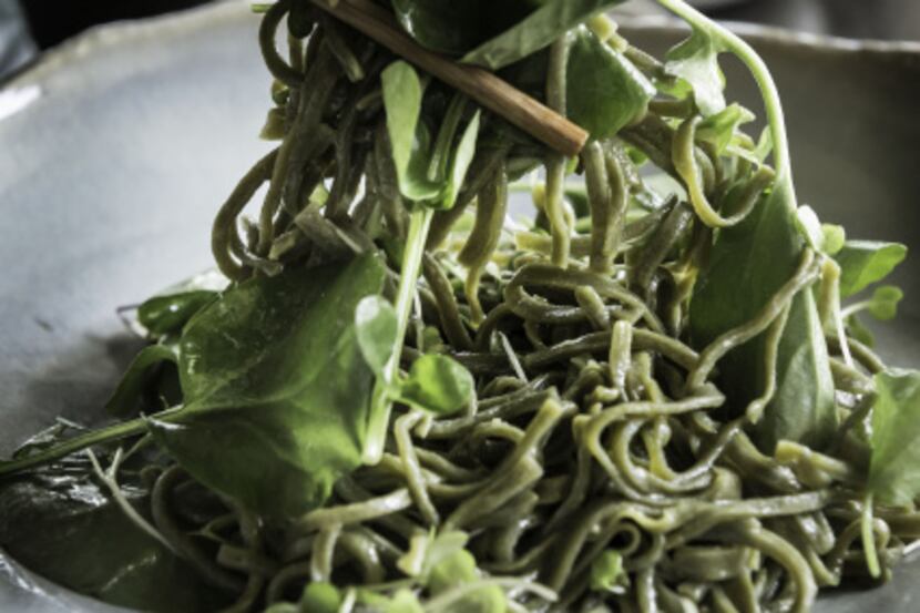 Chef Teiichi Sakurai, Soba Noodles, from Tei-An, asian restaurant.