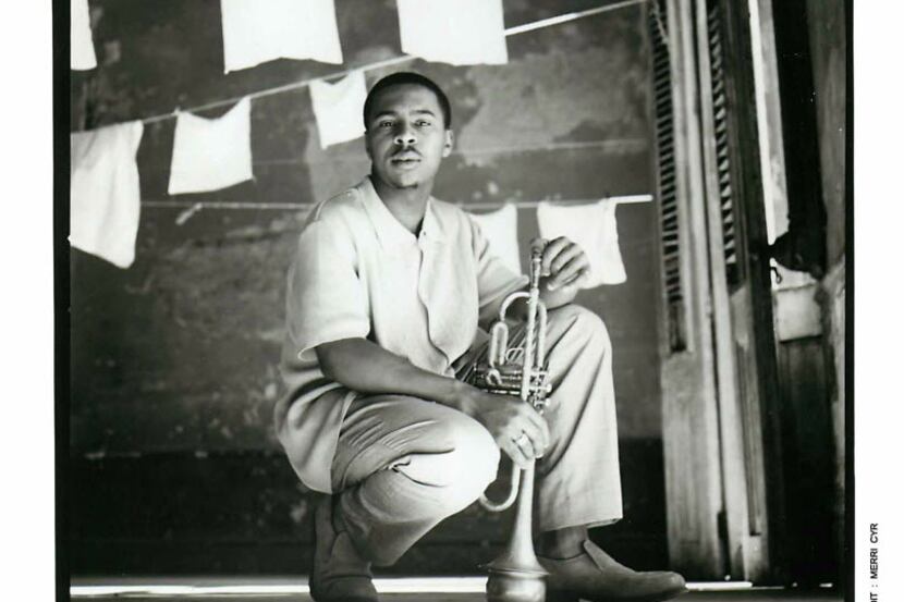 A young Roy Hargrove poses with a trumpet in this undated record label handout photo.
