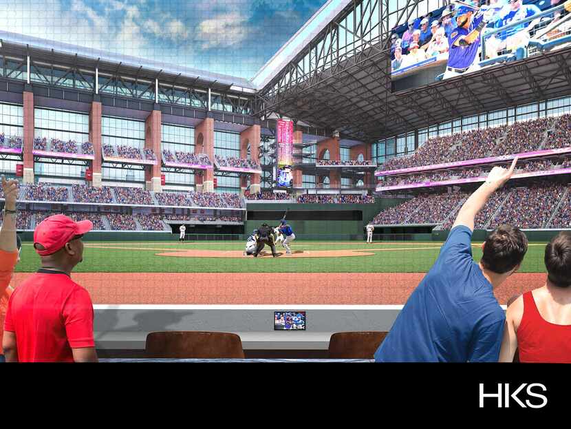 Rendering via the Texas Rangers