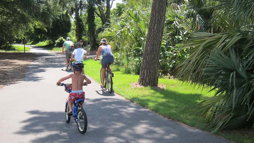 Many guests at Kiawah Island Golf Resort get around by bicycle.