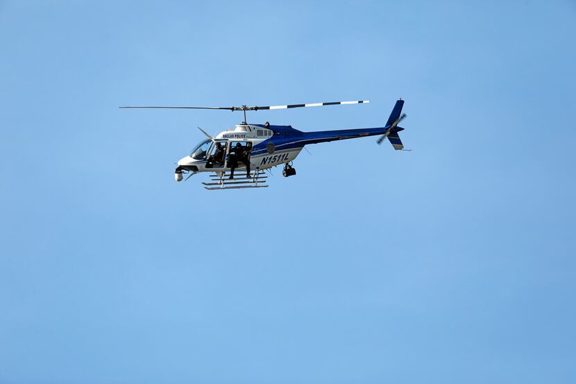 The Dallas Police helicopter 