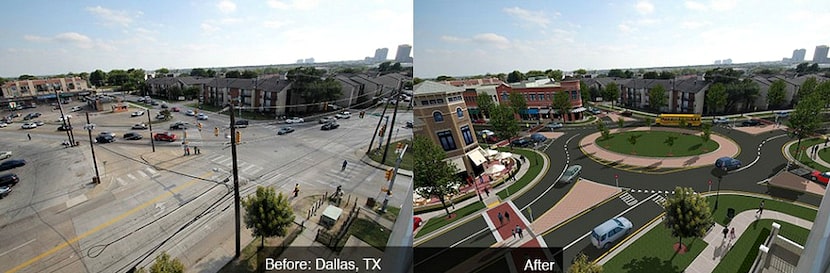 The Washington State-based Walkable and Livable Communities Institute proposed a roundabout...