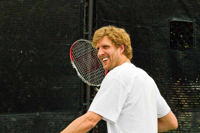 Dirk Nowitski may be the face of the Dallas Mavericks, but he's also an astute tennis player.