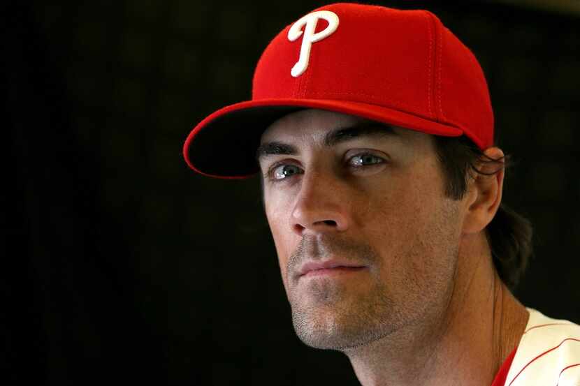 CLEARWATER, FL - FEBRUARY 27:  Cole Hamels #35 of the Philadelphia Phillies poses for a...
