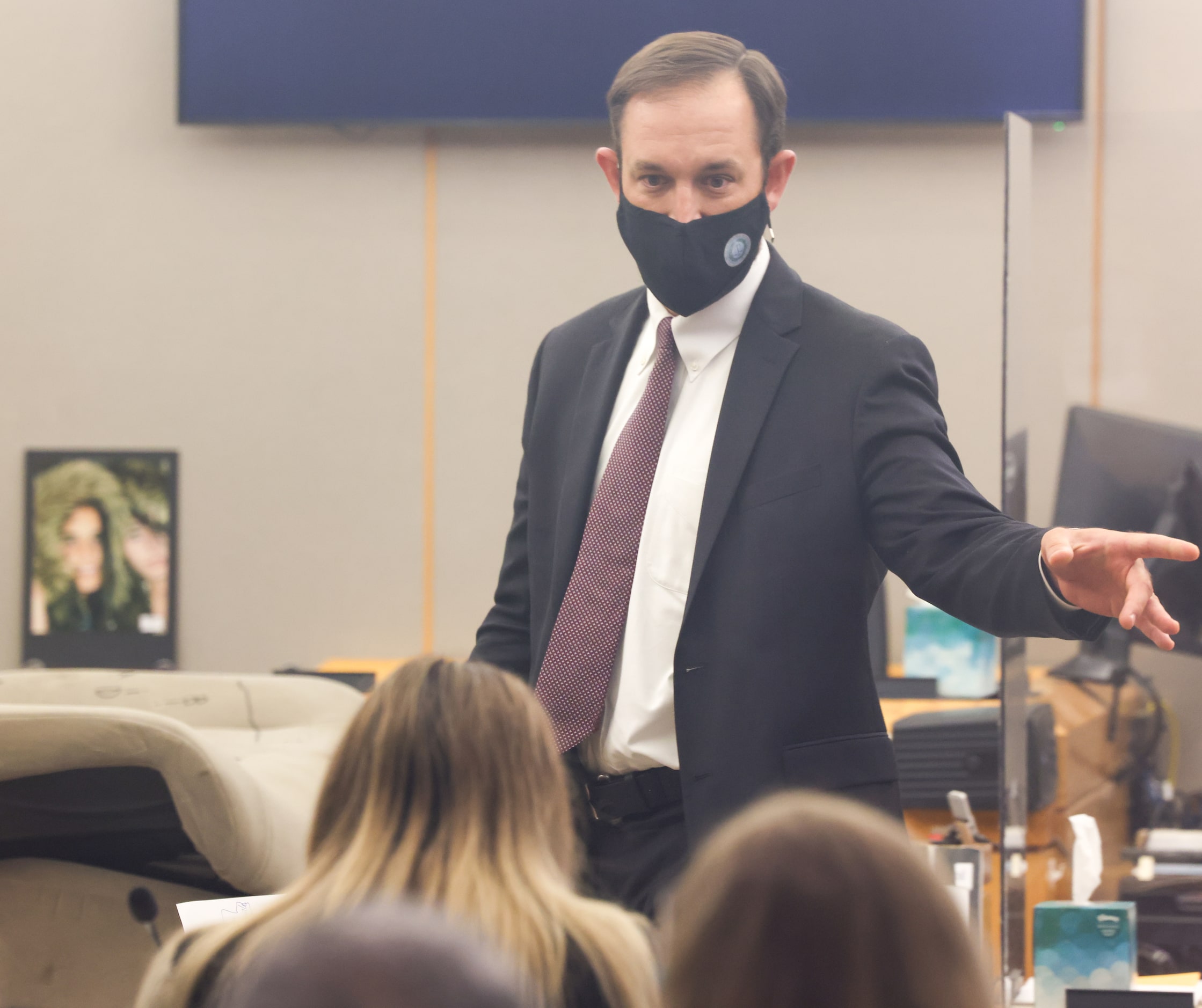 Defense lawyer Joseph Patton gives closing remarks in the trial of Yaser Said at the Frank...