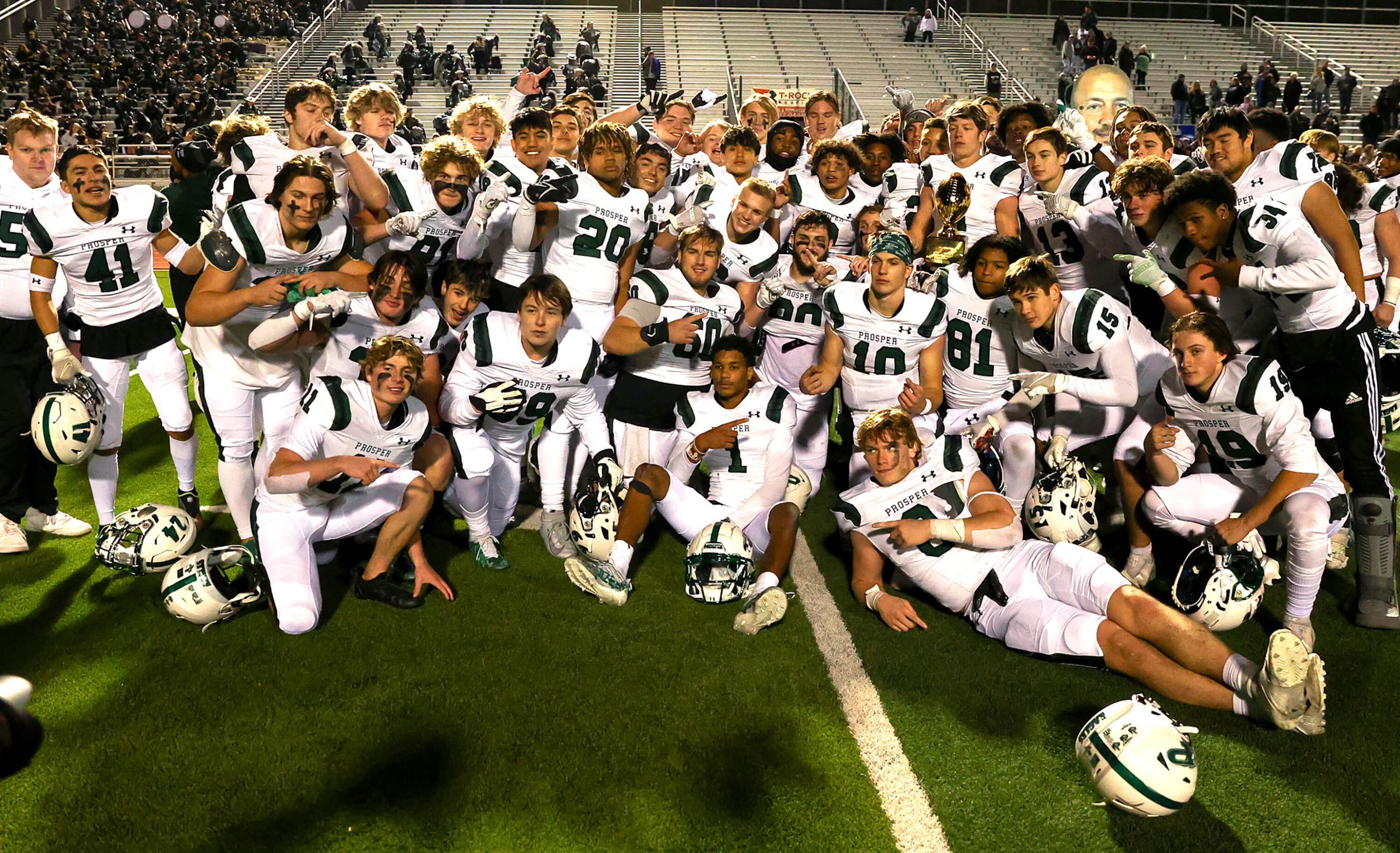 The Prosper Eagles defeat Flower Mound Marcus, 28-21 in overtime of a Class 6A Division II...
