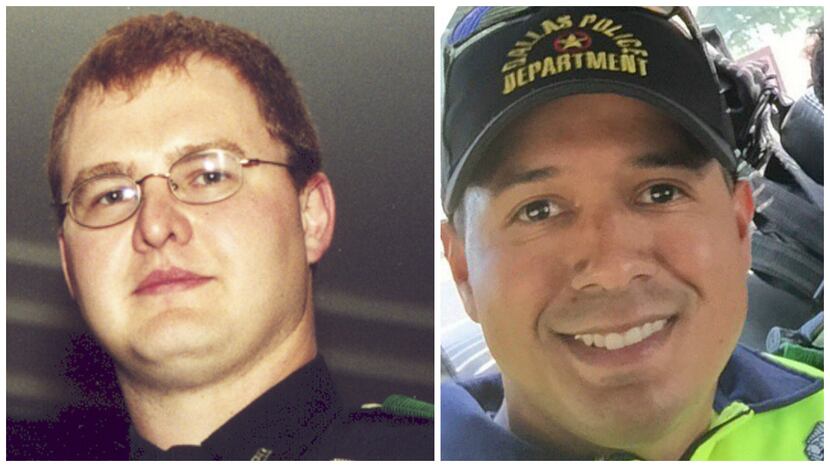 Dallas Police Department Senior Cpl. Mark Nix and Officer Patricio "Patrick" Zamarripa