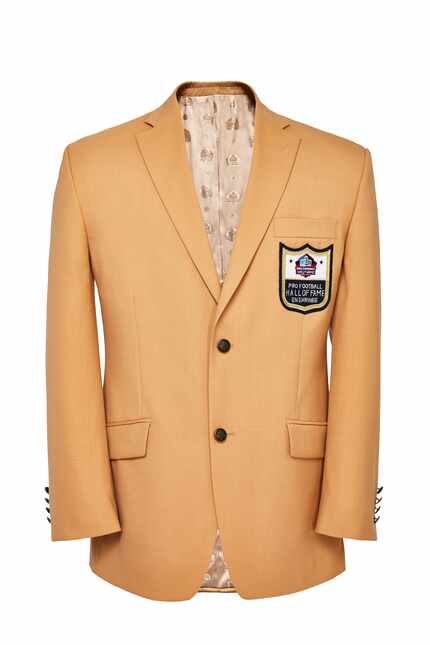The Pro Football Hall of Fame gold jackets are made by the Haggar Clothing Co., which was...