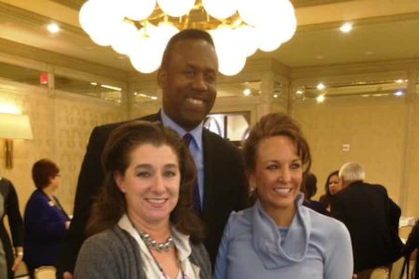 
Maura Gast, left, Diana Pfaff, right with Rolando Blackman at Tourism Council annual meeting.
