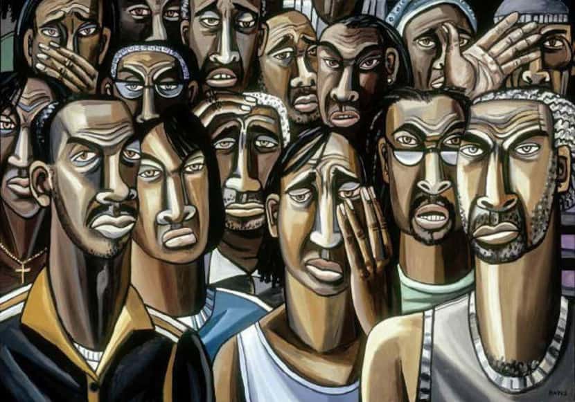 This work by Dallas artist David Bates, who graduated from Southern Methodist University, is...