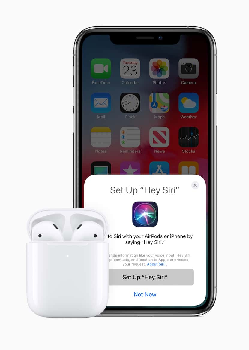 The new AirPods use Hey Siri.
