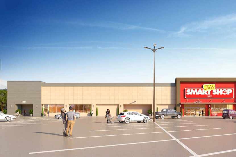 Rendering of the exterior of H-E-B's Joe V's Smart Shop to open in southern Dallas at 4101...