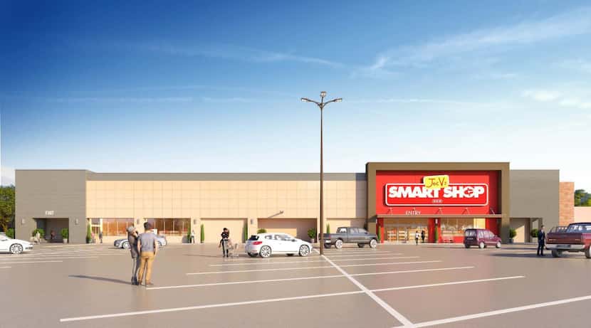 A rendering shows the exterior of H-E-B's Joe V's Smart Shop, which is set to open in...