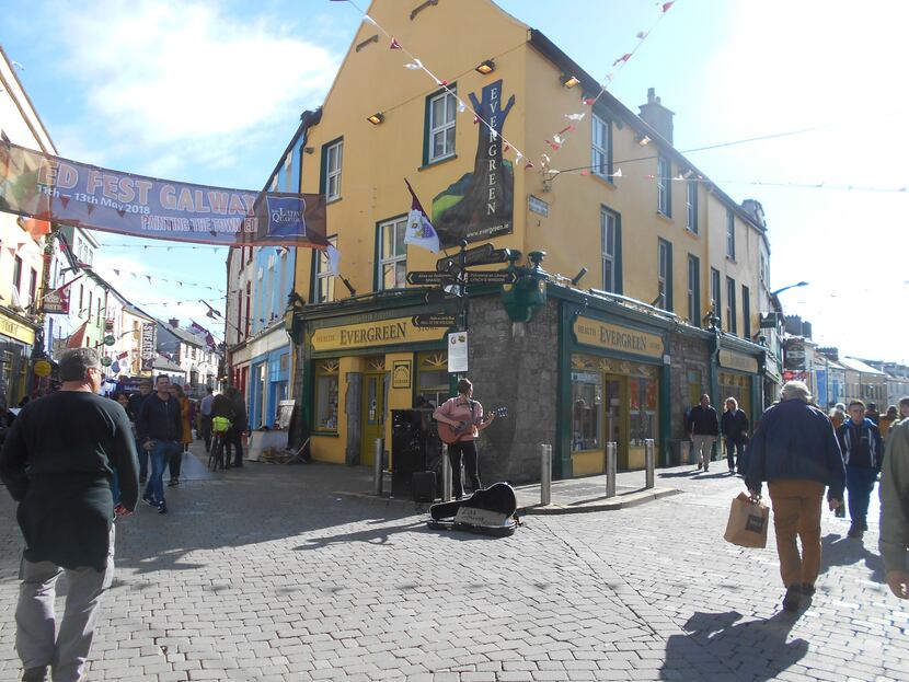 Galway is a college town filled with lively pubs and restaurants and street performers. 