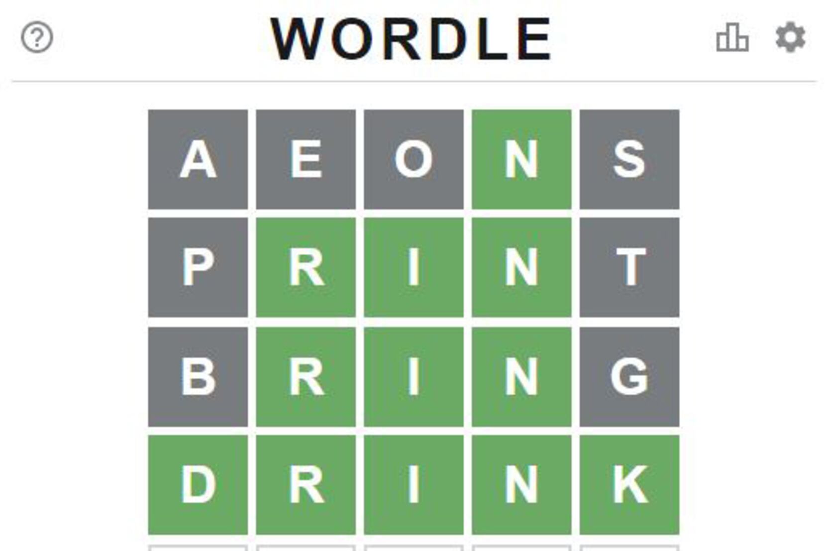 5 letras Wordlet Wordle Style Puzzle Game da University Games