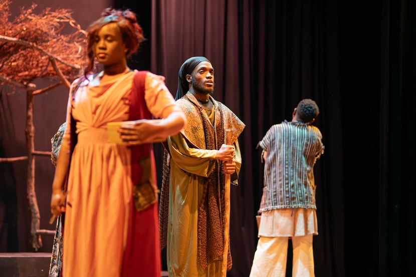 A scene from Bishop Arts Theatre Center's production of Langston Hughes' "Black Nativity."