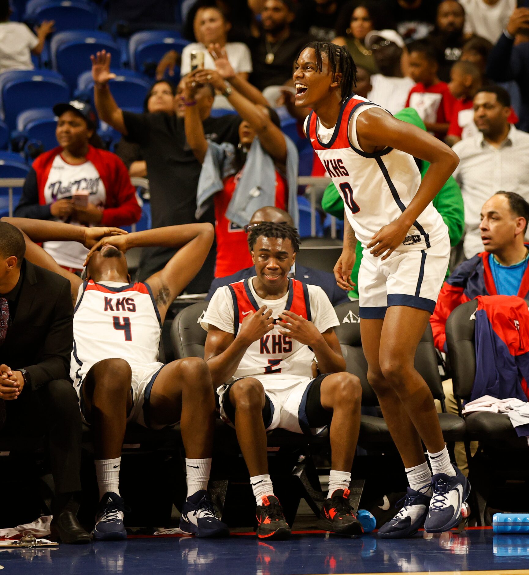 Dallas Kimball R.J. Osborne (0),begins to celebrate as the clock runs out. Dallas Kimball...