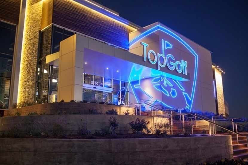 Entrance to Topgolf The Colony. Topgolf's first venue in Australia will look similar to The...