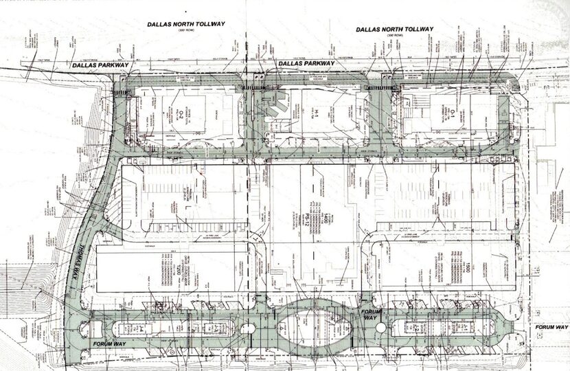  Plans on file with the City of Frisco show two office towers, a high-rise hotel plus...