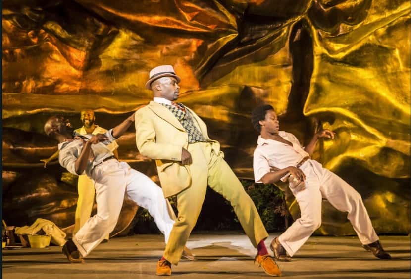 Cedric Neal, center, as Sportin' Life in "The Gershwins  Porgy and Bess" at Regent's Park...