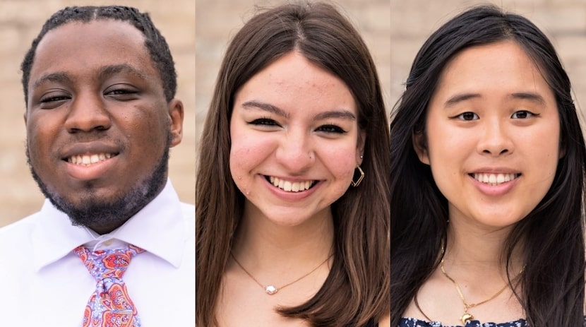 From left: SeMaj Musco, Andrea Plascencia and Annie Xia