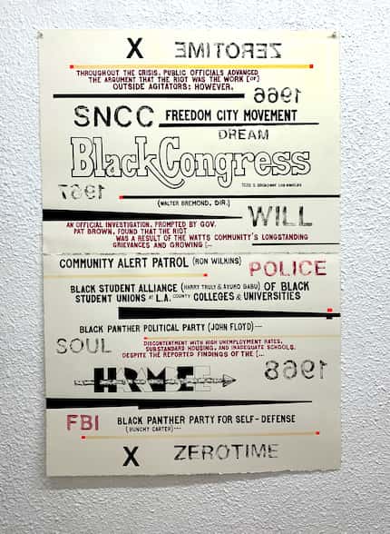 Keith Walsh's "Black Congress" is one of seven drawings by the Los Angeles-based artist at...