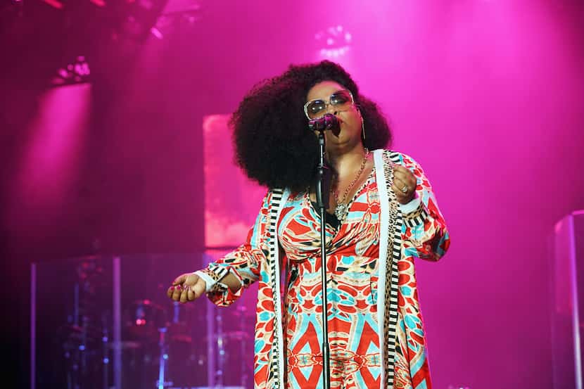 Singer Jill Scott performs onstage at the 2017 ESSENCE Festival Presented By Coca Cola at...