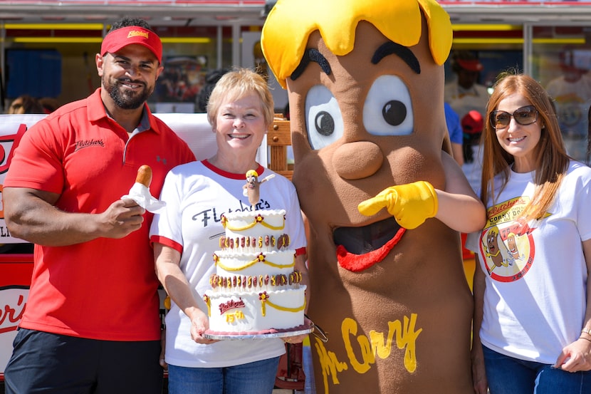 GG Fletcher (second from left) now runs Fletcher's Original Corny Dogs with her children...