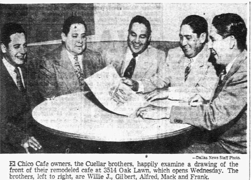 The Cuellar brothers in 1952. 
