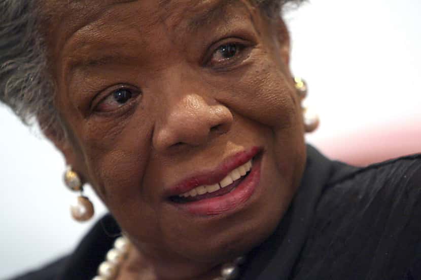 Maya Angelou, who overcame poverty and harsh circumstances to become a leading American poet...