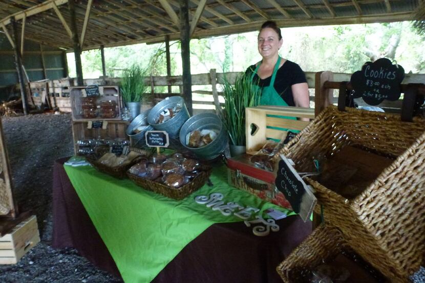 Luscombe Sunday Market is Tracy Evans' first farmers market for her Tracy's Treats.