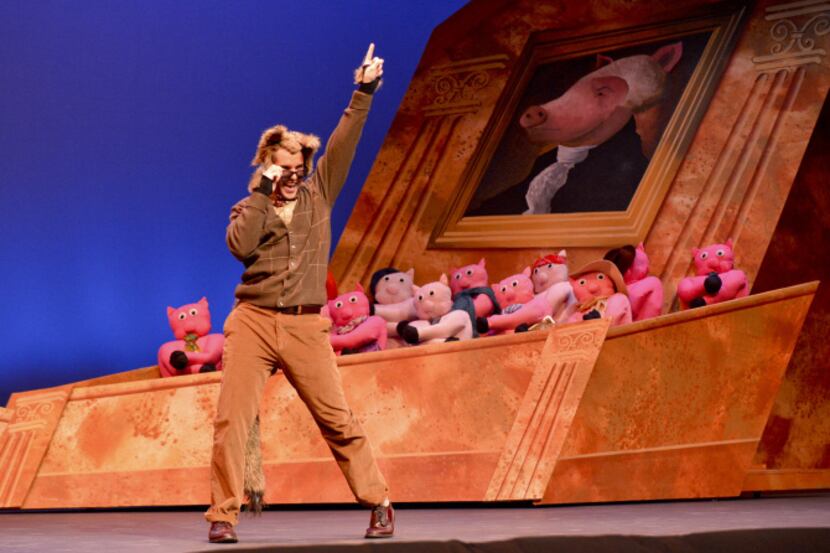 Ryan Page stars as A. Wolf in The True Story of The Three Little Pigs at Dallas Children's...