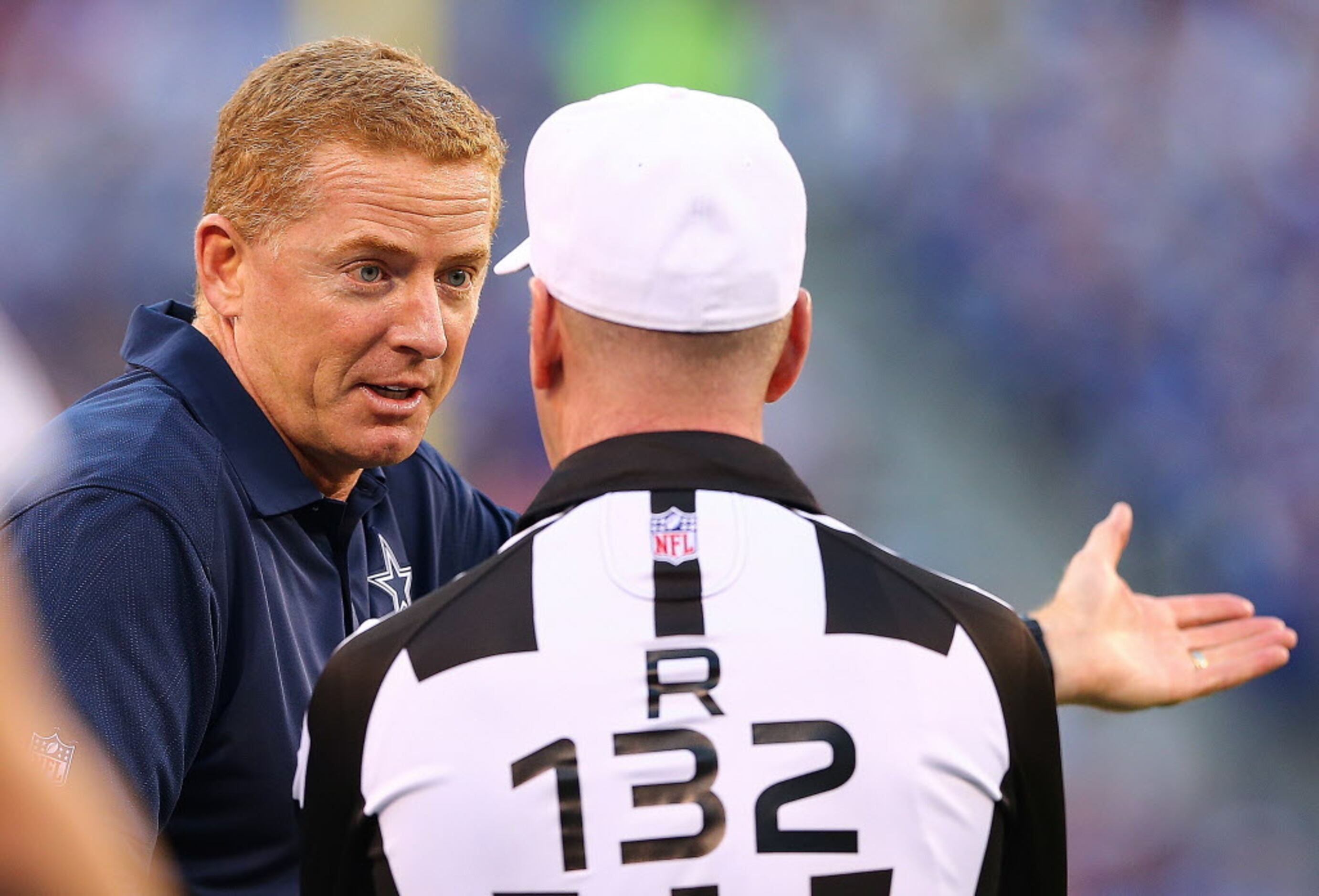 NFL referee Jerome Boger, who threw a flag on the 'Seattle