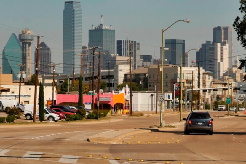 Zang Boulevard at Beckley Avenue is in the heart of the Oak Cliff Gateway area. 