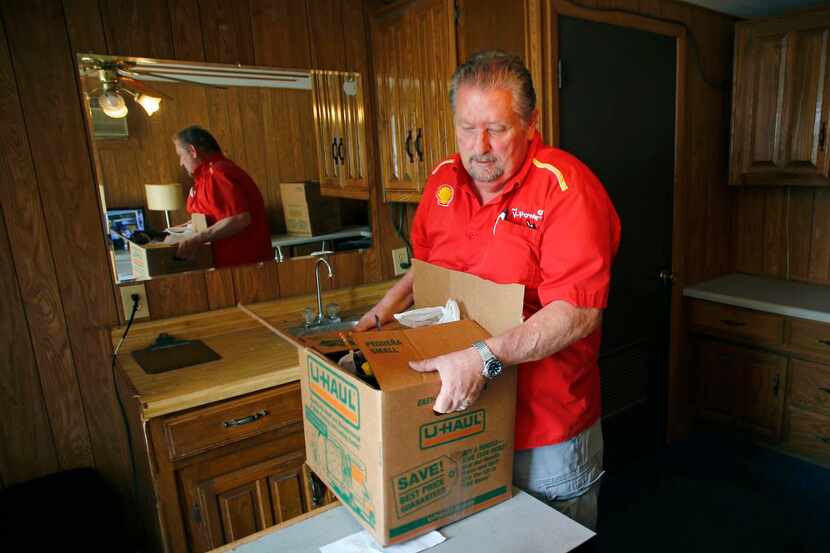 Darren Backus , 55, packs up at the station, where he began working at age 10. Developers...