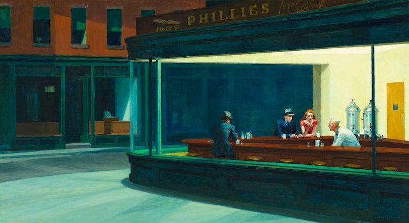 Edward Hopper's "Nighthawks." 