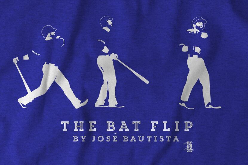 The Bat Flip T-shirt honoring Jose Bautista's ALDS Game 5 home run.