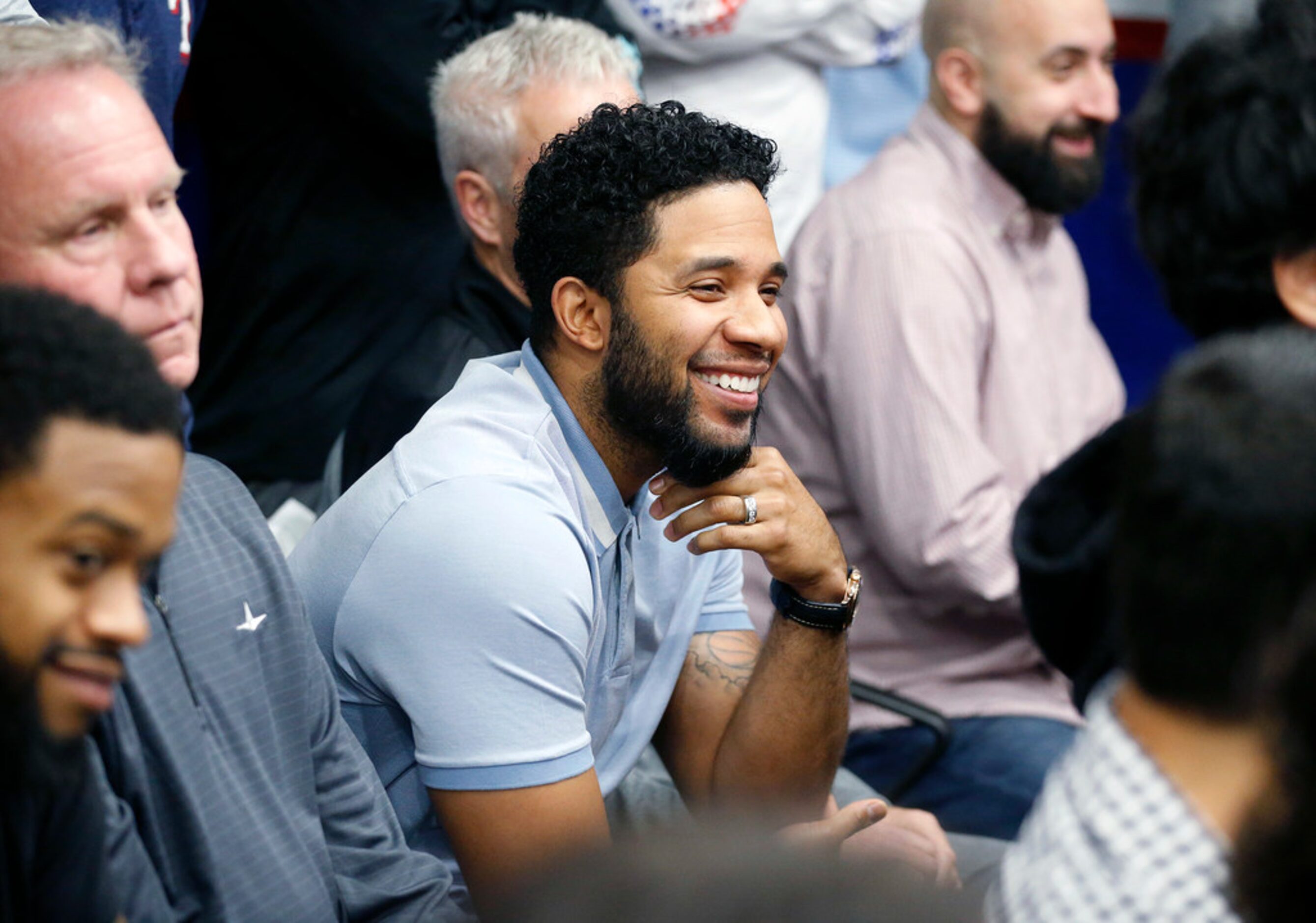 Texas Rangers shortstop Elvis Andrus laughs as former Rangers third baseman Adrian Beltre...