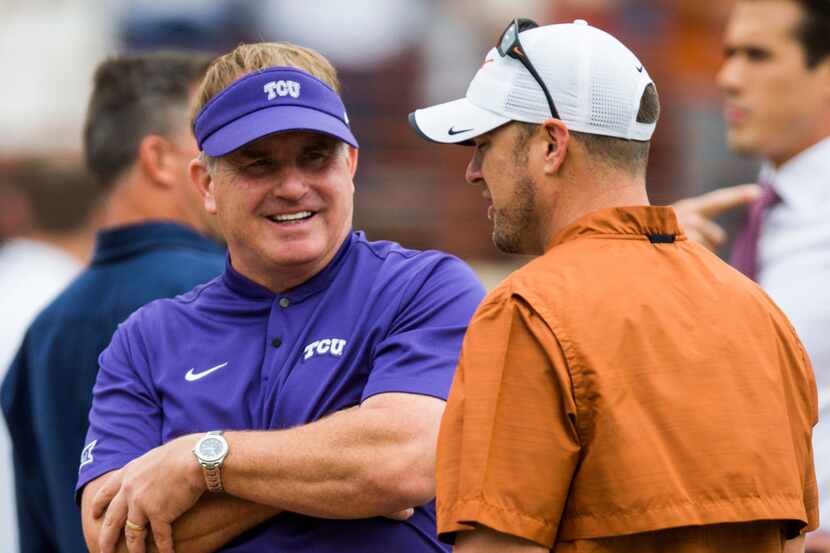 Gary Patterson's TCU defense will have a hard time slowing down Tom Herman's Texas offense...