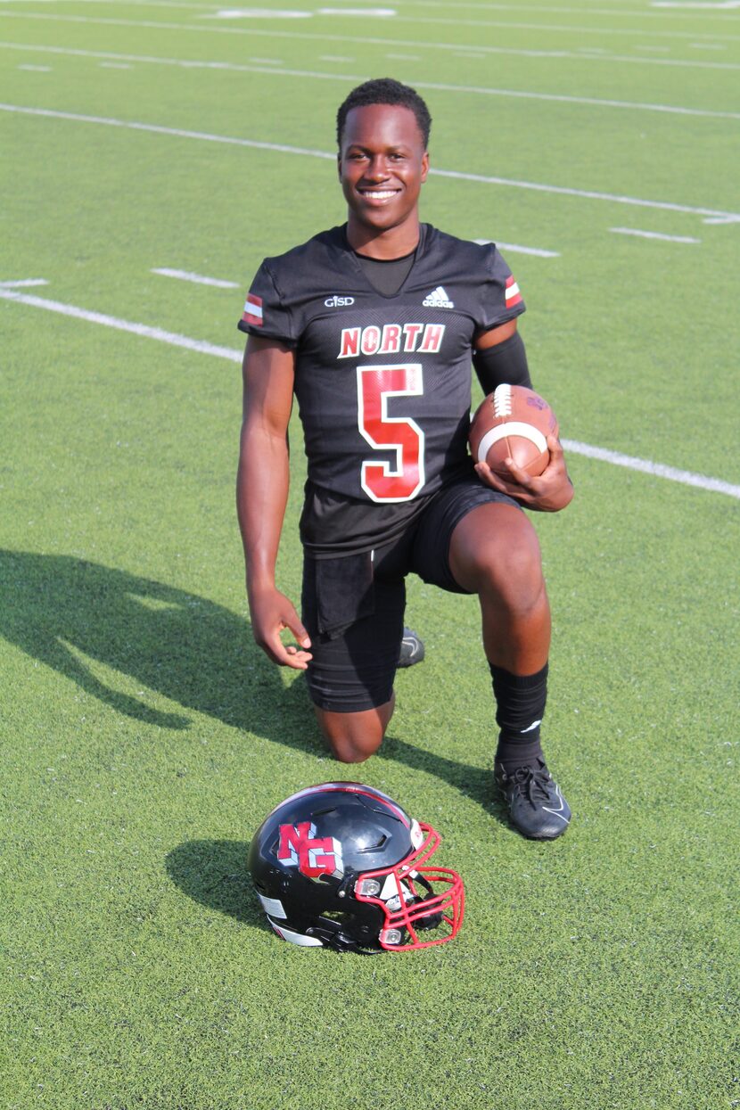 North Garland QB Godspower Nwawuihe.