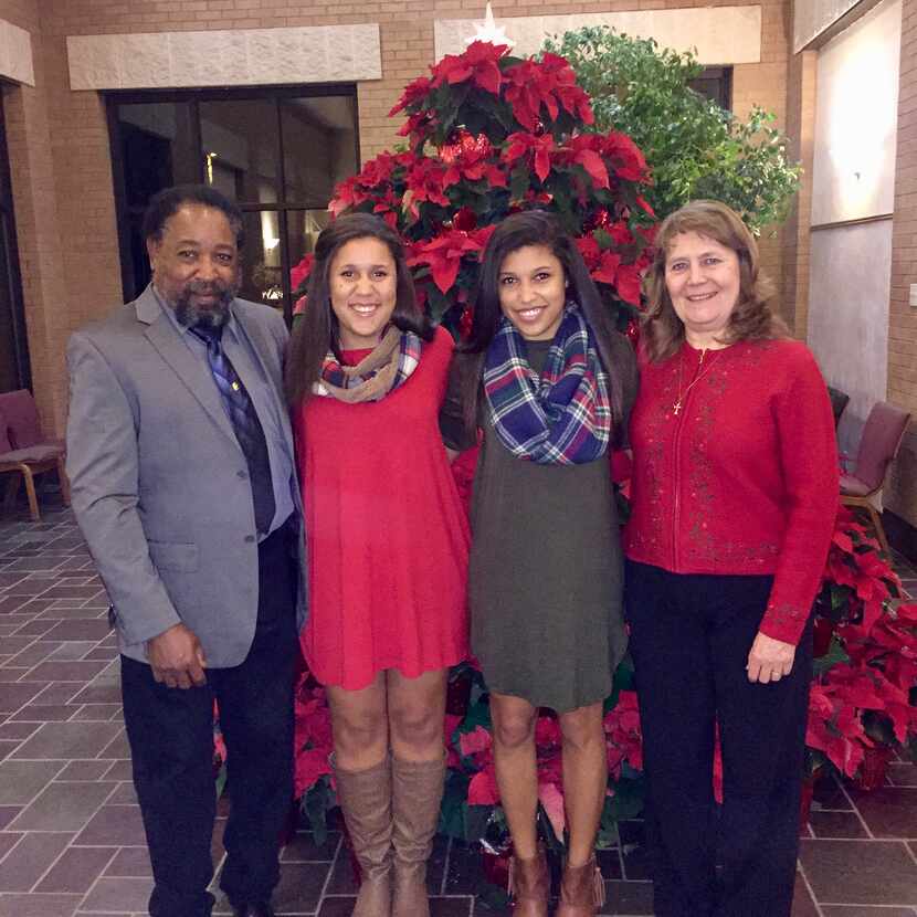  J.V. Smith with  his daughters Christina Smith (from left) and Brandi Smith and wife Cheryl...