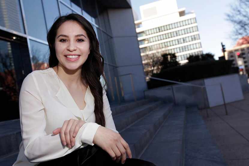 
College student Ana Zamora works in downtown Dallas, but she’ll be on Capitol Hill this...