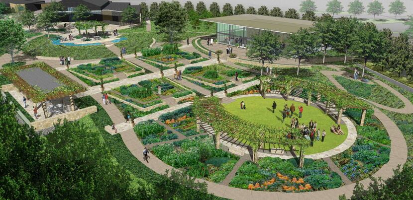 This artist's rendering shows A Tasteful Place, an $8 million farm-to-table garden on the...
