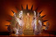 Emily Pogorelc as Cleopatra in 2024 Opera Theatre of St. Louis production of Handel's...