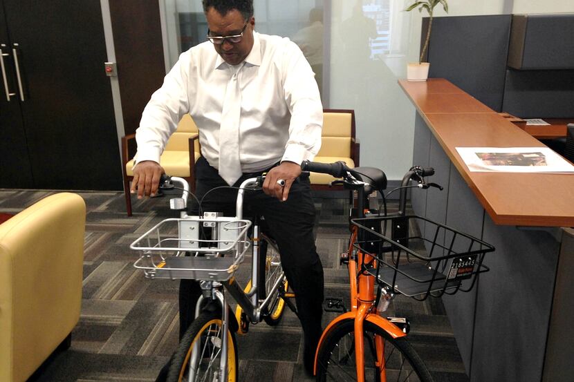 Dwaine Caraway wants to ride his bicycle, he wants to ride his bike.