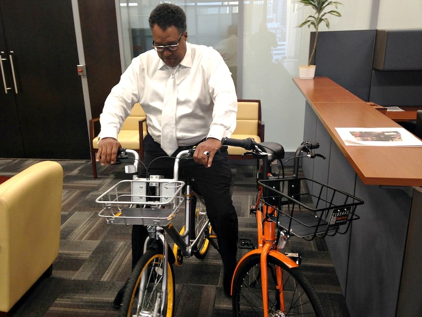 Dwaine Caraway wants to ride his bicycle, he wants to ride his bike.