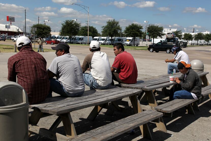 Dallas city staff members identified 12 locations where day laborers already gather...
